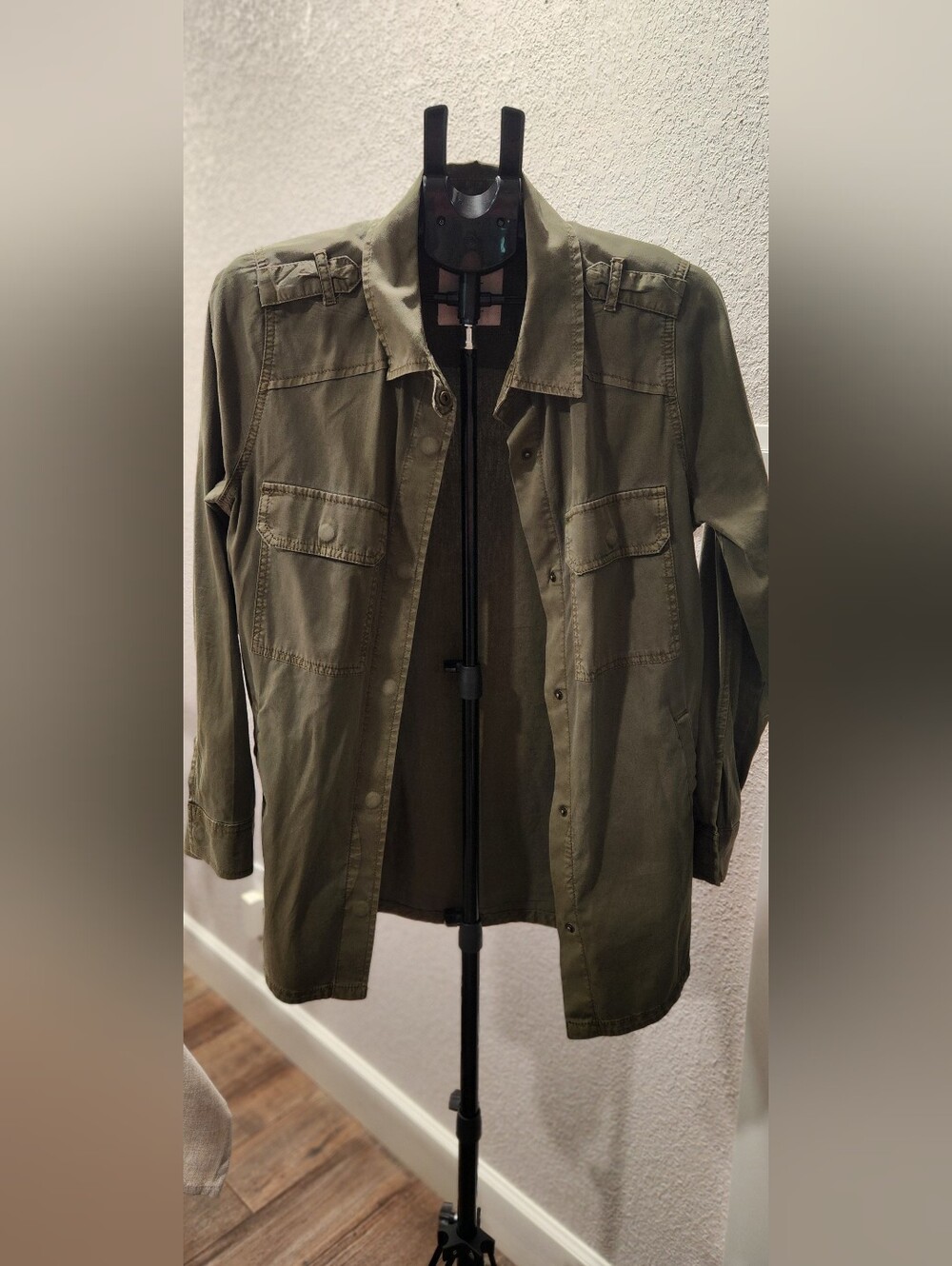 Women’s Olive Green Utility Jacket – Size Small